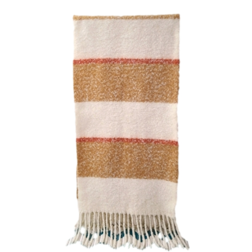 Madewell Chunky Blanket Scarf Oversized Thick Fringed Cozy Winter Wrap